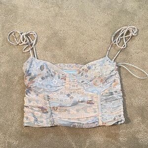 Sky to Moon Floral Print Women's Top